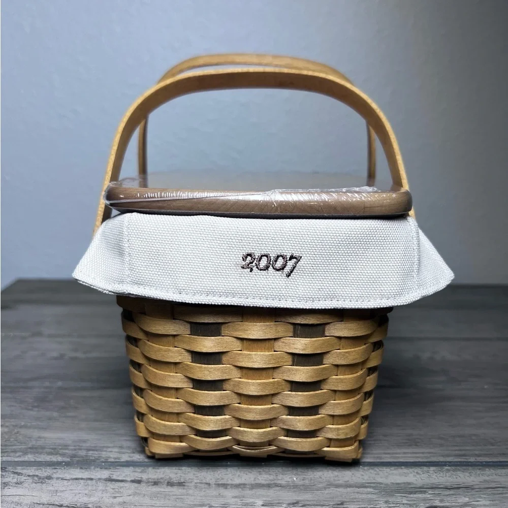 Longaberger NEW 2007 Home Office 10th Anniversary Basket Combo Collector Charm